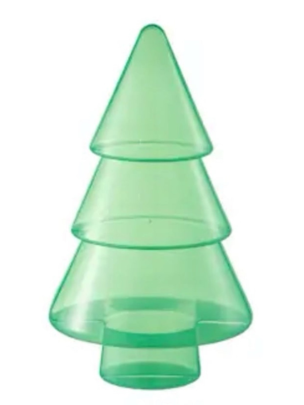 Translucent Green Christmas Tree Display